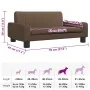 Cama para perros de tela marrón 70x45x30 cm de , Camas para perros - Ref: Foro24-171860, Precio: 68,75 €, Descuento: %