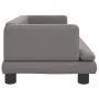 Cama para perros de cuero sintético gris 80x45x30 cm de , Camas para perros - Ref: Foro24-171904, Precio: 69,28 €, Descuento: %