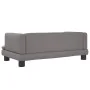 Cama para perros de cuero sintético gris 80x45x30 cm de , Camas para perros - Ref: Foro24-171904, Precio: 69,28 €, Descuento: %
