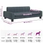 Cama para perros de tela gris oscuro 90x53x30 cm de , Camas para perros - Ref: Foro24-171848, Precio: 96,90 €, Descuento: %
