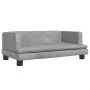 Cama para perros de terciopelo gris claro 80x45x30 cm de , Camas para perros - Ref: Foro24-171895, Precio: 79,56 €, Descuento: %