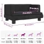 Cama para perros de terciopelo negro 60x40x30 cm de , Camas para perros - Ref: Foro24-171910, Precio: 66,40 €, Descuento: %