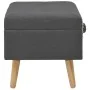 Taburetes de almacenamiento 3 piezas gris oscuro de tela by , Benches for halls and storage - Ref: Foro24-247526, Price: 154,...