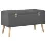 Taburetes de almacenamiento 3 piezas gris oscuro de tela by , Benches for halls and storage - Ref: Foro24-247526, Price: 154,...