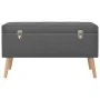Taburetes de almacenamiento 3 piezas gris oscuro de tela by , Benches for halls and storage - Ref: Foro24-247526, Price: 154,...