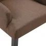 Silla de comedor con reposabrazos de tela marrón de , Sillas de comedor - Ref: Foro24-248462, Precio: 144,45 €, Descuento: %