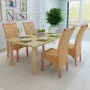 Sillas de comedor 4 unidades ratán natural marrón de , Sillas de comedor - Ref: Foro24-274202, Precio: 382,77 €, Descuento: %