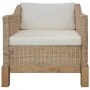 Juego de sofás de 2 piezas con cojines de ratán natural de , Sofás - Ref: Foro24-278614, Precio: 861,81 €, Descuento: %