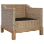 Juego de sofás de 2 piezas con cojines de ratán natural de , Sofás - Ref: Foro24-278614, Precio: 861,81 €, Descuento: %