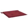 Cojines de silla de jardín 6 uds tela rojo tinto 50x50x3 cm de , Cojines para sillas y sofás - Ref: Foro24-314058, Precio: 42...