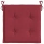 Cojines de silla de jardín 6 uds tela rojo tinto 50x50x3 cm de , Cojines para sillas y sofás - Ref: Foro24-314058, Precio: 42...