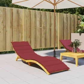 Cojín de tumbona de tela Oxford rojo tinto 200x70x3 cm de , Cojines para sillas y sofás - Ref: Foro24-314227, Precio: 40,72 €...