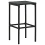 Taburetes de cocina con cojines 3 uds ratán sintético negro de , Taburetes de cocina - Ref: Foro24-313443, Precio: 166,74 €, ...
