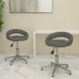 Sillas comedor giratorias 2 unidades cuero sintético gris de , Sillas de comedor - Ref: Foro24-333324, Precio: 96,22 €, Descu...