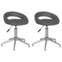 Sillas comedor giratorias 2 unidades cuero sintético gris de , Sillas de comedor - Ref: Foro24-333324, Precio: 96,22 €, Descu...