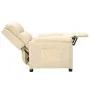 Sillón reclinable de tela crema by , Armchairs - Ref: Foro24-342348, Price: 181,45 €, Discount: %