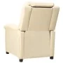 Sillón reclinable de tela crema by , Armchairs - Ref: Foro24-342348, Price: 181,45 €, Discount: %