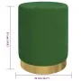 Taburete redondo verde terciopelo by , Folding stools and chairs - Ref: Foro24-340283, Price: 49,44 €, Discount: %