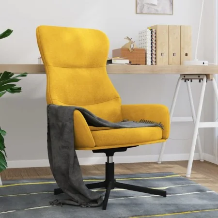 Silla de relajación de terciopelo amarillo mostaza by , Armchairs - Ref: Foro24-341115, Price: 109,76 €, Discount: %