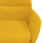 Silla de relajación de terciopelo amarillo mostaza by , Armchairs - Ref: Foro24-341115, Price: 109,76 €, Discount: %