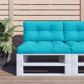 Cojín para palés tela turquesa 80x40x12 cm de , Cojines para sillas y sofás - Ref: Foro24-360622, Precio: 28,81 €, Descuento: %