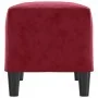 Banco de terciopelo rojo vino tinto 70x35x41 cm de , Bancos - Ref: Foro24-349401, Precio: 48,48 €, Descuento: %