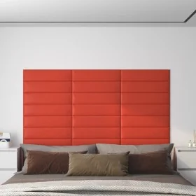 Paneles de pared 12 uds cuero sintético rojo 60x15 cm 1,08 m² von , Wandverkleidung - Ref: Foro24-343829, Preis: 25,95 €, Rab...