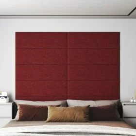 Paneles de pared 12 uds tela rojo tinto 90x30 cm 3,24 m² von , Wandverkleidung - Ref: Foro24-343904, Preis: 67,63 €, Rabatt: %