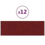 Paneles de pared 12 uds tela rojo tinto 90x30 cm 3,24 m² de , Recubrimiento de paredes - Ref: Foro24-343904, Precio: 67,63 €,...