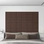 Paneles de pared 12 uds cuero sintético marrón 30x15 cm 0,54 m² by , Wall covering - Ref: Foro24-343973, Price: 23,37 €, Disc...
