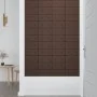 Paneles de pared 12 uds cuero sintético marrón 30x15 cm 0,54 m² by , Wall covering - Ref: Foro24-343973, Price: 23,37 €, Disc...