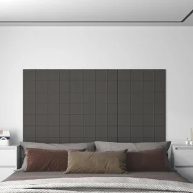 Paneles de pared 12 uds tela gris oscuro 60x15 cm 1,08 m² von , Wandverkleidung - Ref: Foro24-344053, Preis: 28,96 €, Rabatt: %