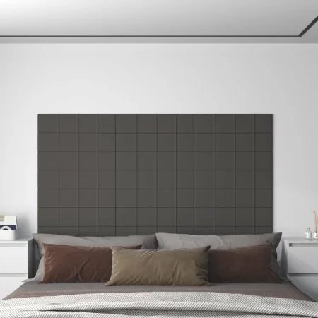 Paneles de pared 12 uds tela gris oscuro 60x15 cm 1,08 m² von , Wandverkleidung - Ref: Foro24-344053, Preis: 28,96 €, Rabatt: %