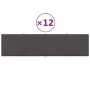 Paneles de pared 12 uds tela gris oscuro 60x15 cm 1,08 m² von , Wandverkleidung - Ref: Foro24-344053, Preis: 28,96 €, Rabatt: %