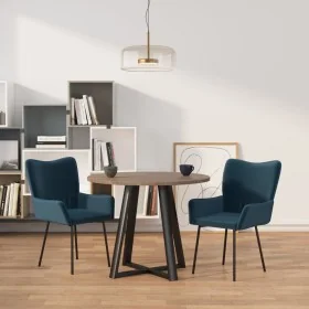 Sillas de comedor 2 unidades terciopelo azul de , Sillas de comedor - Ref: Foro24-344885, Precio: 109,84 €, Descuento: %