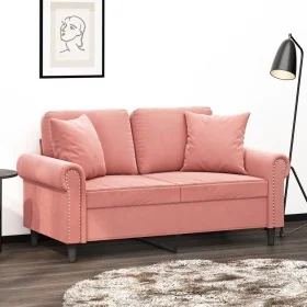 Cojines decorativos 2 uds terciopelo rosa 40x40 cm de , Cojines - Ref: Foro24-349488, Precio: 22,47 €, Descuento: %