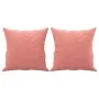 Cojines decorativos 2 uds terciopelo rosa 40x40 cm de , Cojines - Ref: Foro24-349488, Precio: 22,47 €, Descuento: %