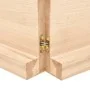 Encimera de baño madera maciza sin tratar 200x50x(2-6) cm de , Encimeras - Ref: Foro24-3156078, Precio: 137,18 €, Descuento: %
