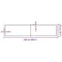 Encimera de baño madera maciza sin tratar 220x50x(2-6) cm de , Encimeras - Ref: Foro24-3156086, Precio: 147,91 €, Descuento: %