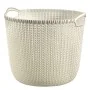 Curver Cesta de almacenamiento Knit redonda L blanco crema de , Cestas para almacenaje - Ref: Foro24-443843, Precio: 37,98 €,...