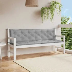 Cojín de banco de jardín tela Oxford gris 200x(50+50)x7 cm de , Cojines para sillas y sofás - Ref: Foro24-315041, Precio: 57,...