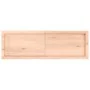 Encimera de baño madera maciza sin tratar 120x40x(2-6) cm de , Encimeras - Ref: Foro24-3156044, Precio: 75,18 €, Descuento: %