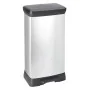 Curver Papelera de pedal Deco rectangular plateada 50 L de , Cubos de la basura y papeleras - Ref: Foro24-443829, Precio: 88,...