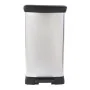 Curver Papelera de pedal Deco rectangular plateada 50 L de , Cubos de la basura y papeleras - Ref: Foro24-443829, Precio: 88,...
