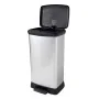 Curver Papelera de pedal Deco rectangular plateada 50 L de , Cubos de la basura y papeleras - Ref: Foro24-443829, Precio: 88,...