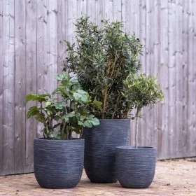 Capi Macetero bajo elegante Waste Rib gris 46x58 cm by , Pots and planters - Ref: Foro24-442102, Price: 132,39 €, Discount: %