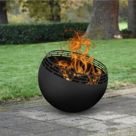 Esschert Design Brasero en forma de bola enrejado negro by , Chimneys - Ref: Foro24-442355, Price: 320,93 €, Discount: %