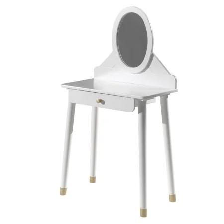Vipack Mesa tocador para niños Billy con espejo madera blanco de , Tocadores para dormitorios - Ref: Foro24-442690, Precio: 1...