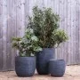 Capi Macetero Waste Rib gris 43x41 cm de , Maceteros y jardineras - Ref: Foro24-442100, Precio: 86,55 €, Descuento: %
