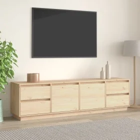 Mueble de TV de madera maciza de pino 176x37x47,5 cm de , Muebles TV - Ref: Foro24-814319, Precio: 218,01 €, Descuento: %